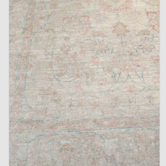 Indo Oushak Vintage Rug 66"x 94" Hand-Knotted Traditional | 100% Wool - Picture 9 of 16